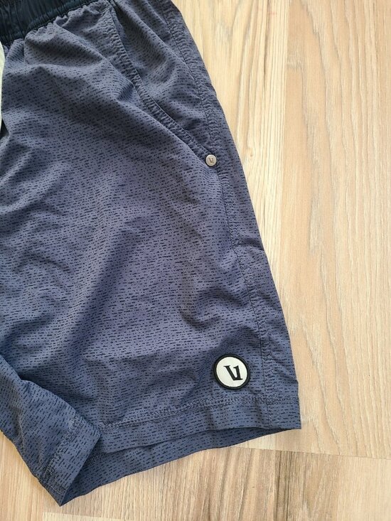 Vuori Core Blue Lined Patterned Drawstring Men's Short Size M - Picture 6 of 9